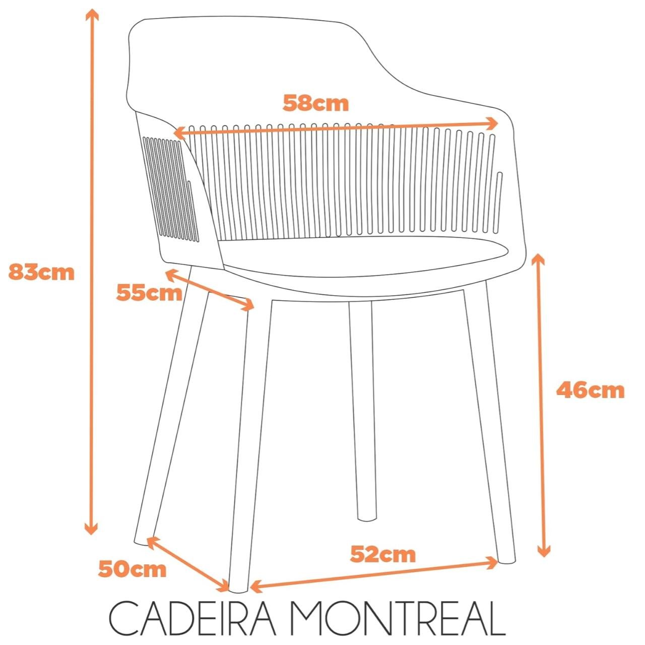 Cadeira Interlocutor MARCELA Polipropileno - COR FENDI- Pollo Móveis - 37012 - Imagem 5