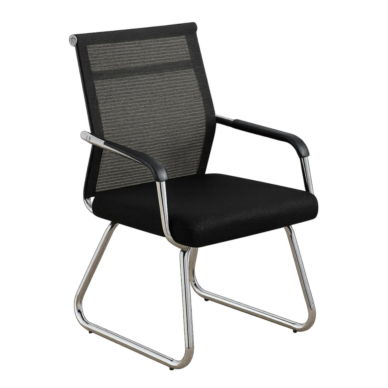 Cadeira Interlocutor TELA EROS - Cor Preto - PMD - 30047