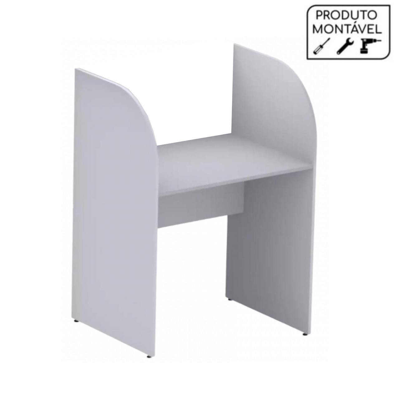 Baia INICIAL para Atendimento 1,20x0,80x0,60mCINZA/CINZA - 24010