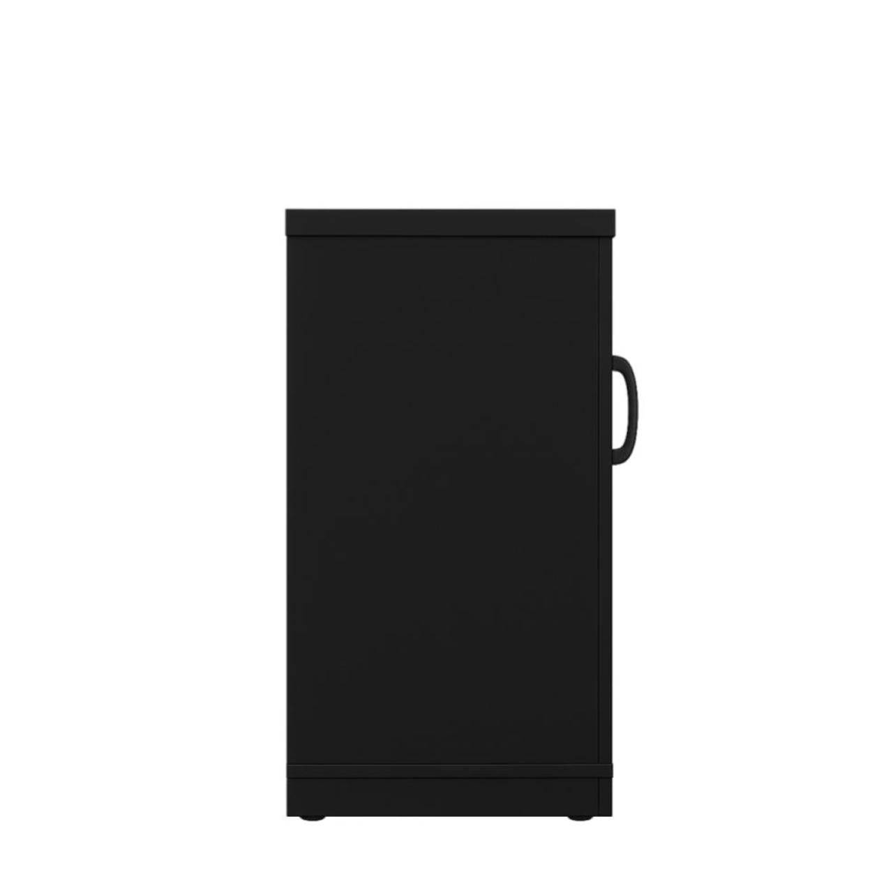 Armário Baixo com Prateleiras Internas – MDP Preto - 26030 - Imagem 7