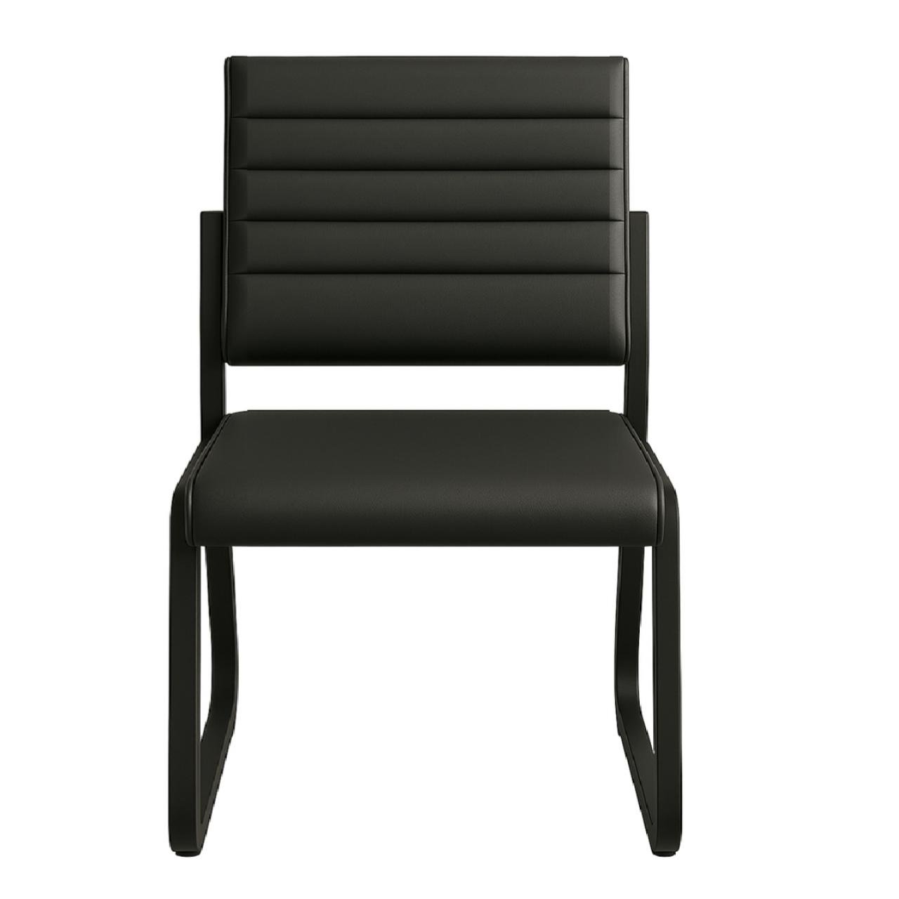 Poltrona para Escritório Estofada - TRIX - Cor Preta - 35119 - Imagem 2