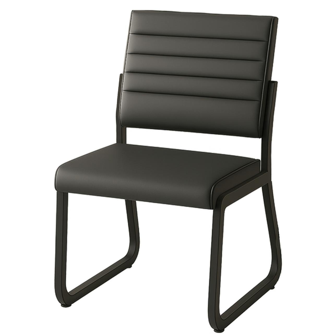 Poltrona para Escritório Estofada - TRIX - Cor Preta - 35119 - Imagem 4